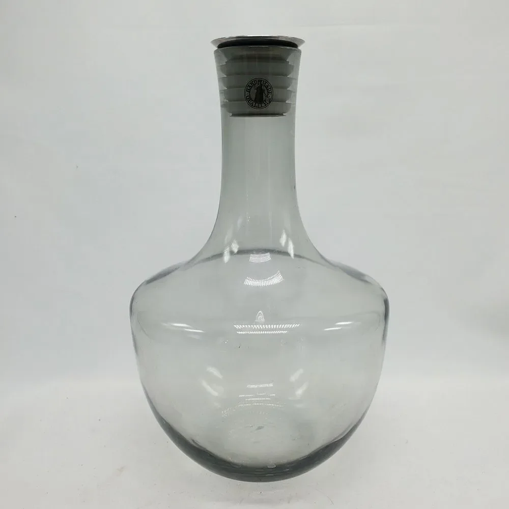 MCM Vintage Discontinued Ikea HÄMTA by Gunnel Sahlin Smoke Glass Decanter Carafe